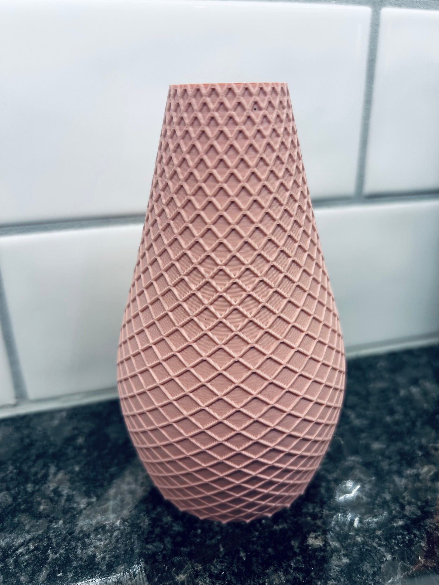 Diamond Pattern Vase, 2 size options