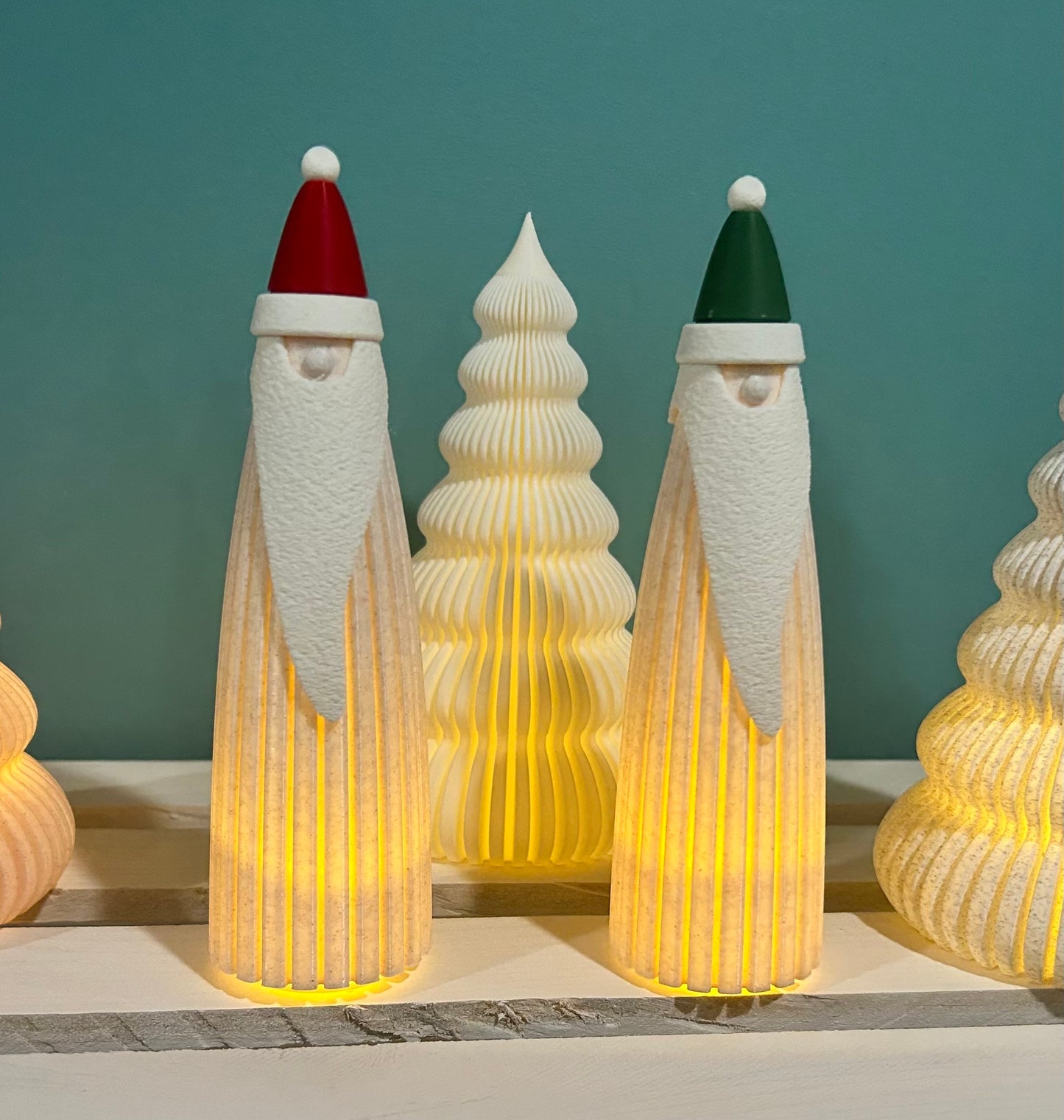 Modern Scandinavian Santa - 3D Printed Christmas Decoration