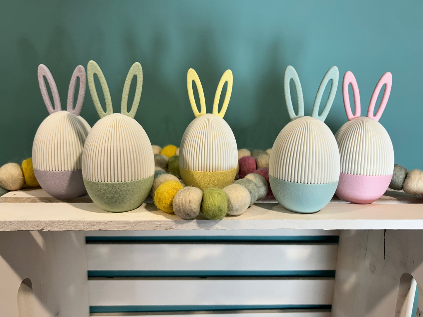 3D Printed Bunny Egg Gift Box – Pastel Macaron Colors