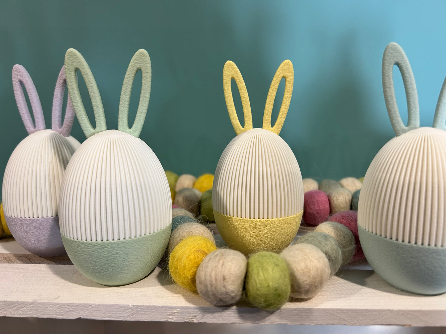 3D Printed Bunny Egg Gift Box – Pastel Macaron Colors