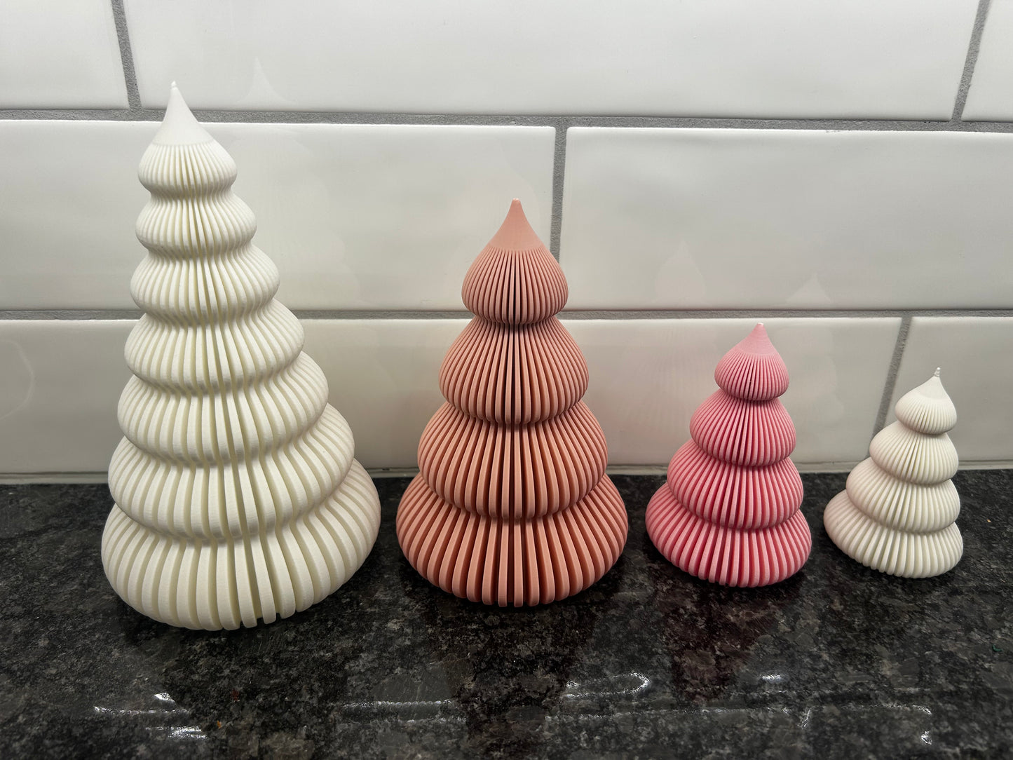 Valentine Frosting Trees-3D Printed, 4 Sizes