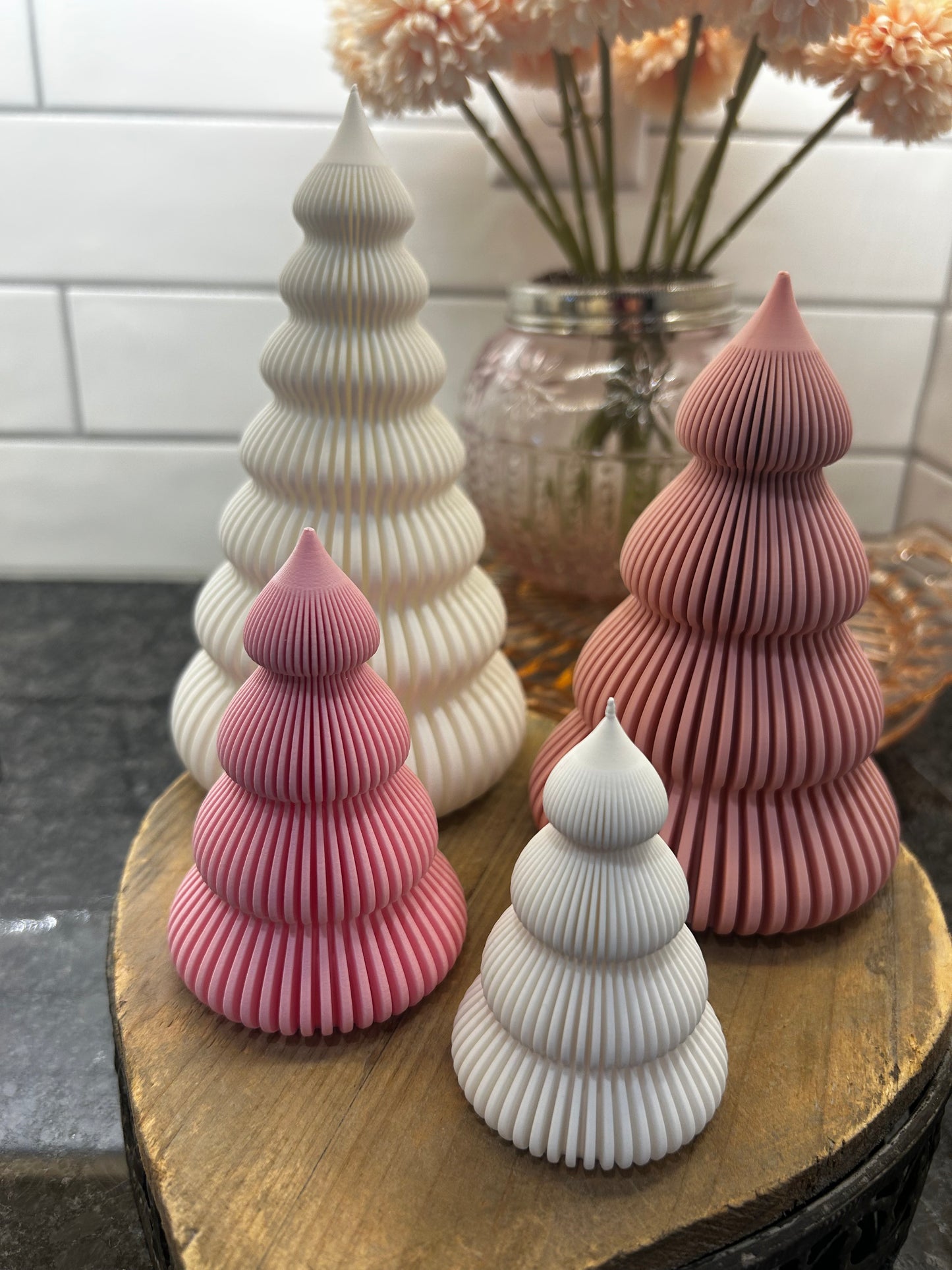 Valentine Frosting Trees-3D Printed, 4 Sizes