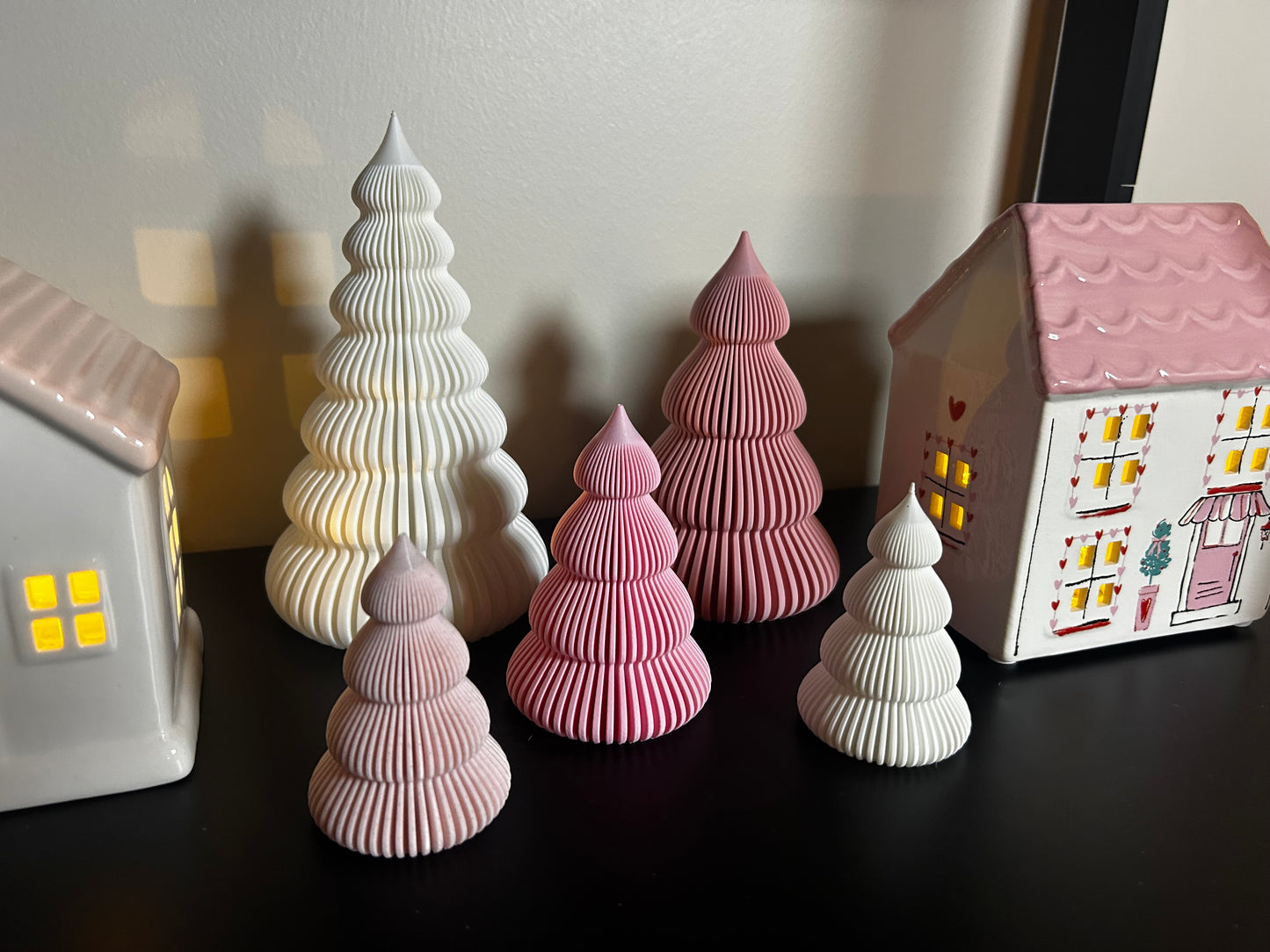 Valentine Frosting Trees-3D Printed, 4 Sizes