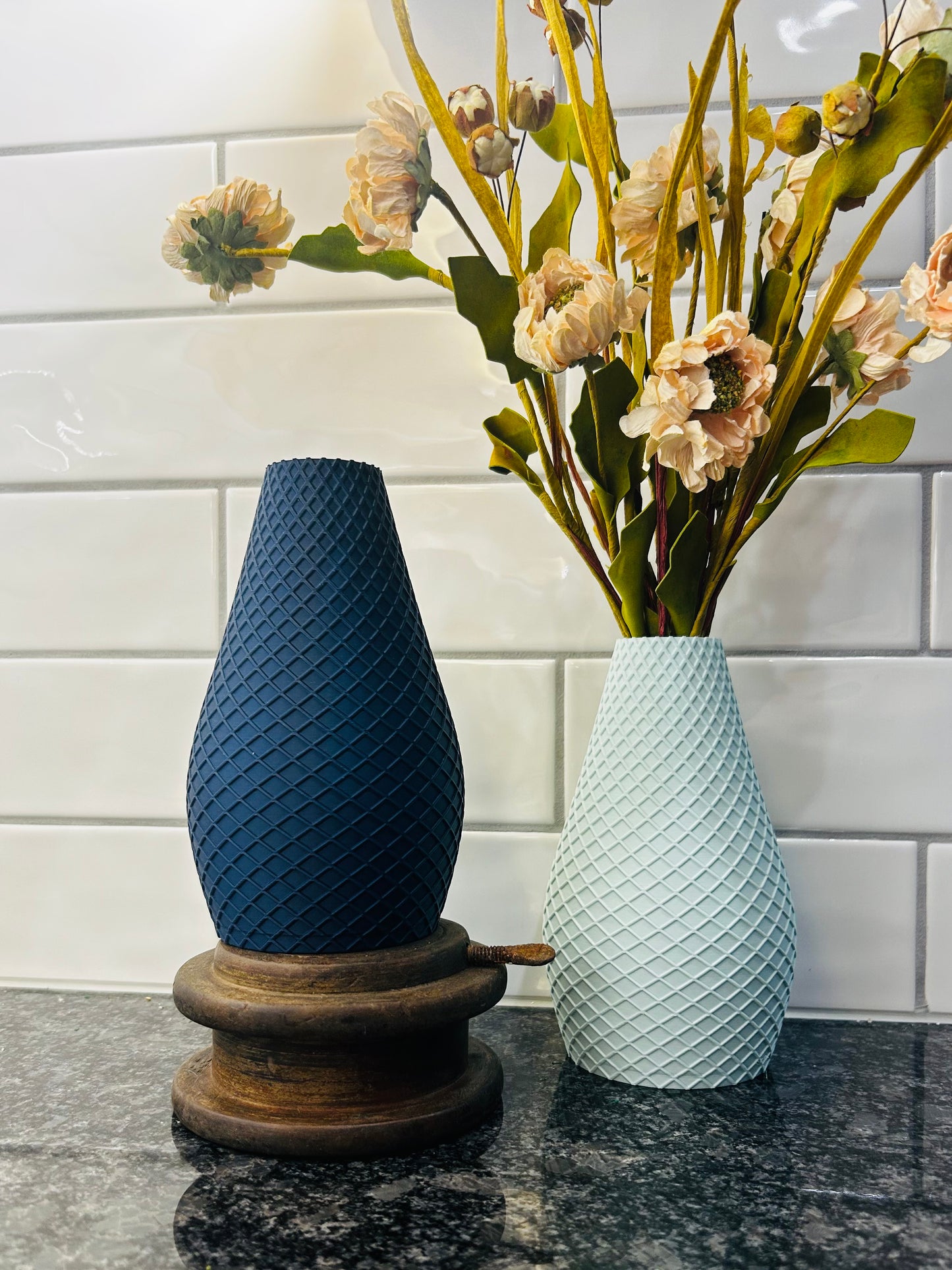 Diamond Pattern Vase, 2 size options