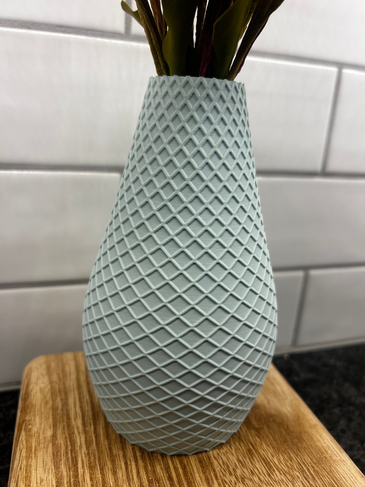 Diamond Pattern Vase, 2 size options