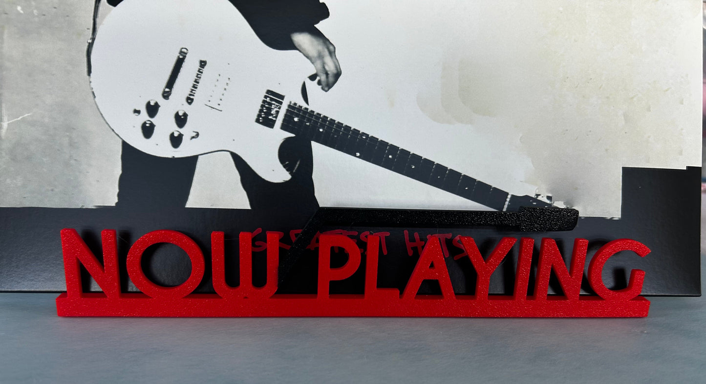 🎶 Now Playing or Now Spinning – 3D Printed Vinyl Record Display Stand