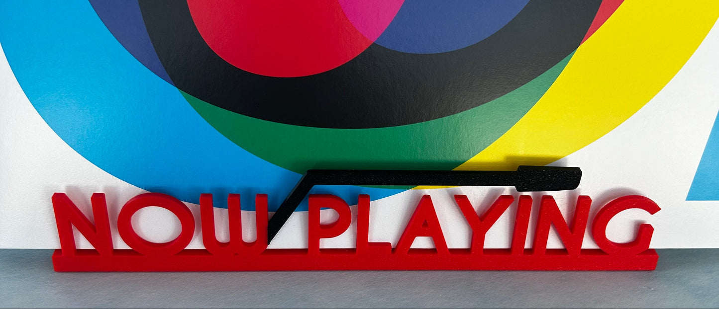 🎶 Now Playing or Now Spinning – 3D Printed Vinyl Record Display Stand