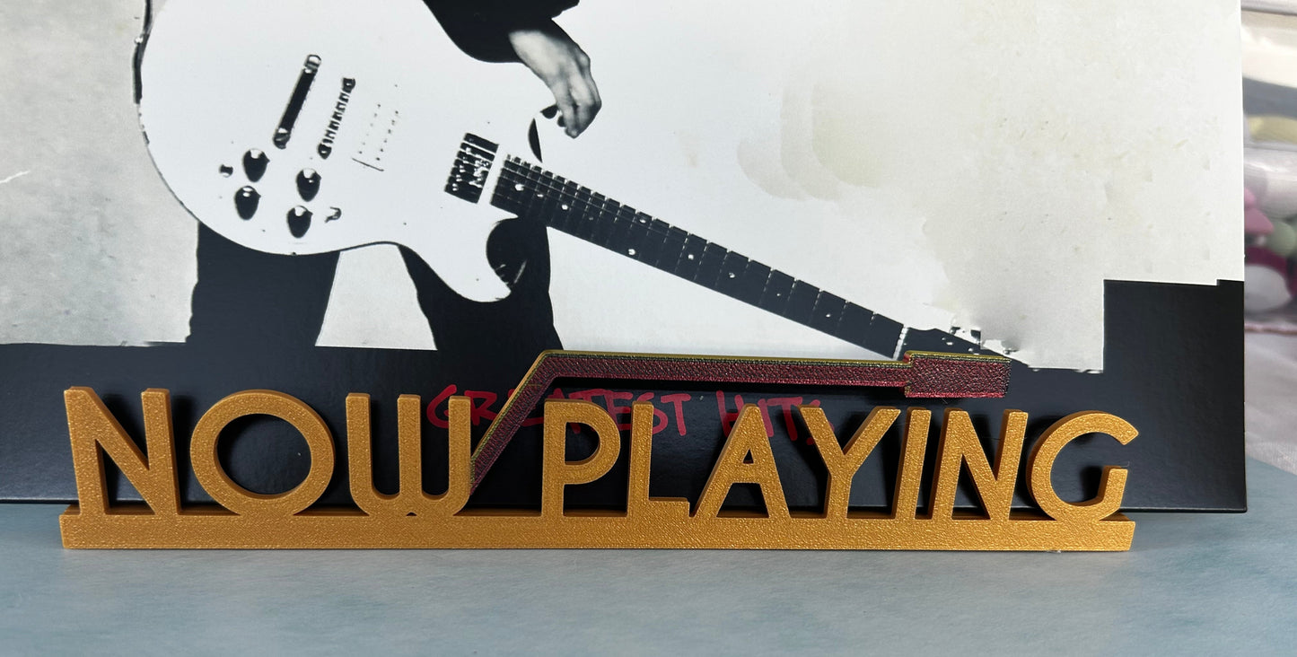 🎶 Now Playing or Now Spinning – 3D Printed Vinyl Record Display Stand