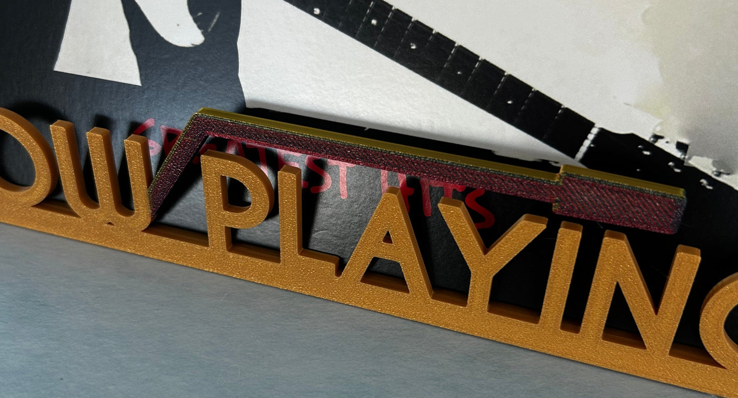 🎶 Now Playing or Now Spinning – 3D Printed Vinyl Record Display Stand